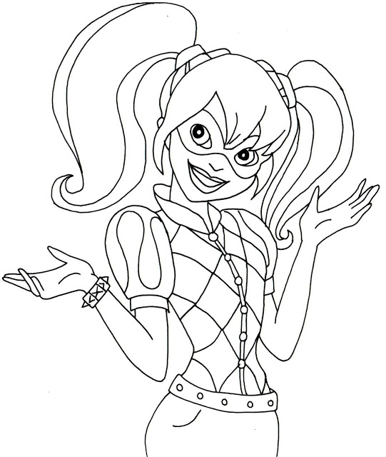 harley quinn coloring pages