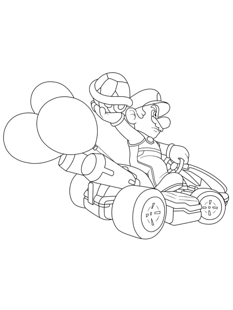 Mario Kart Coloring Pages - Best Coloring Pages For Kids