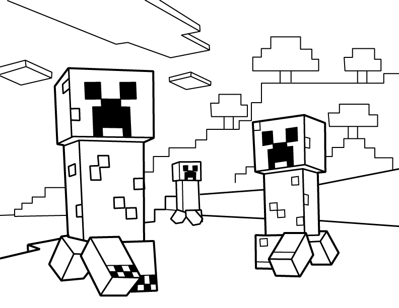 Minecraft Coloring Page Printable