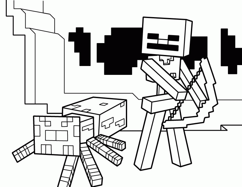 minecraft coloring pages