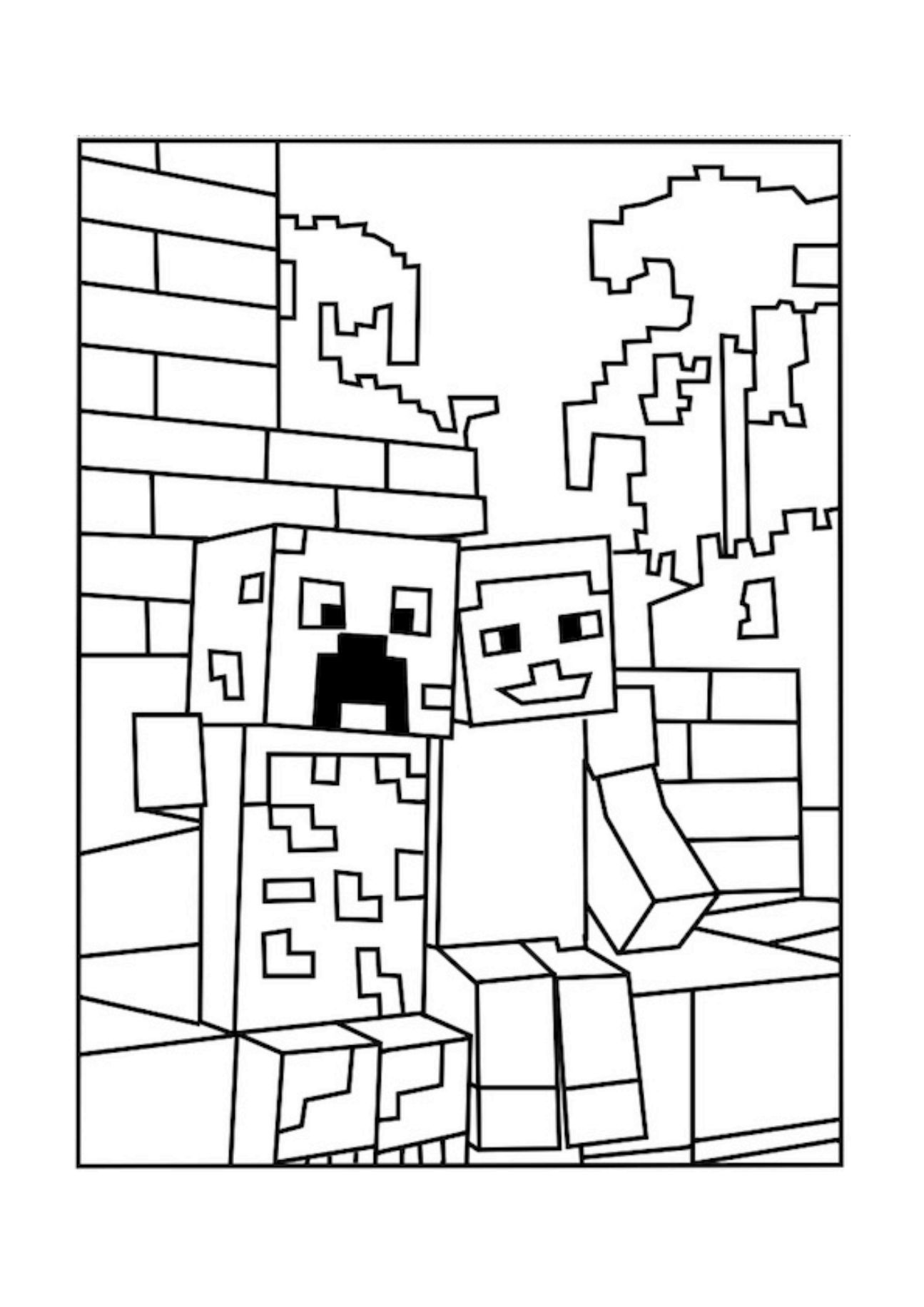 minecraft sword coloring pages