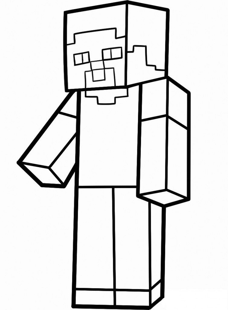 Minecraft Person Coloring Page