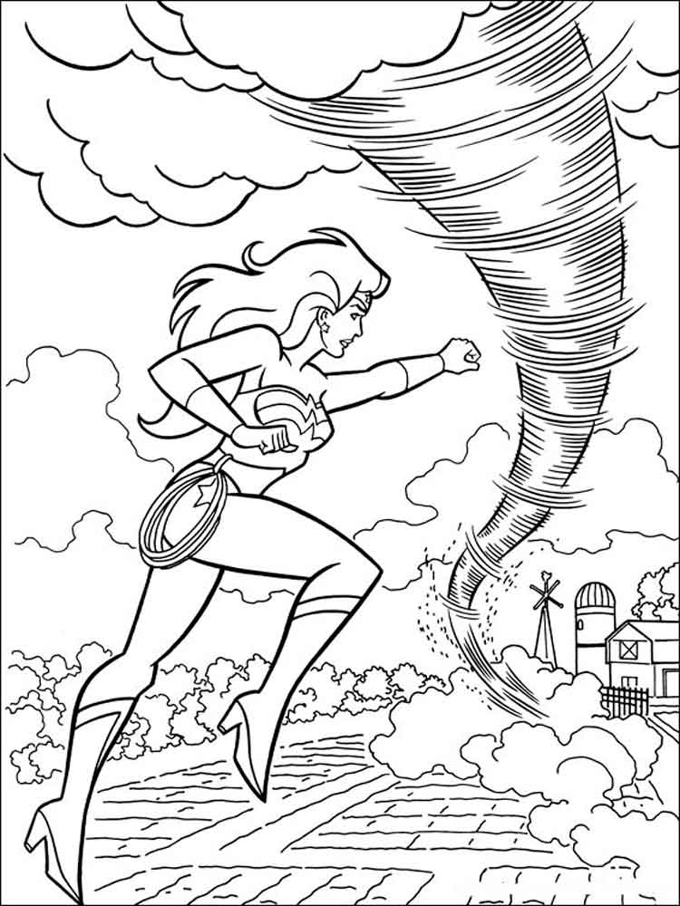 Print Free Wonder Woman Coloring Pages