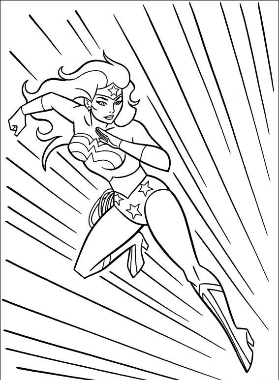 Print Wonder Woman Coloring Pages
