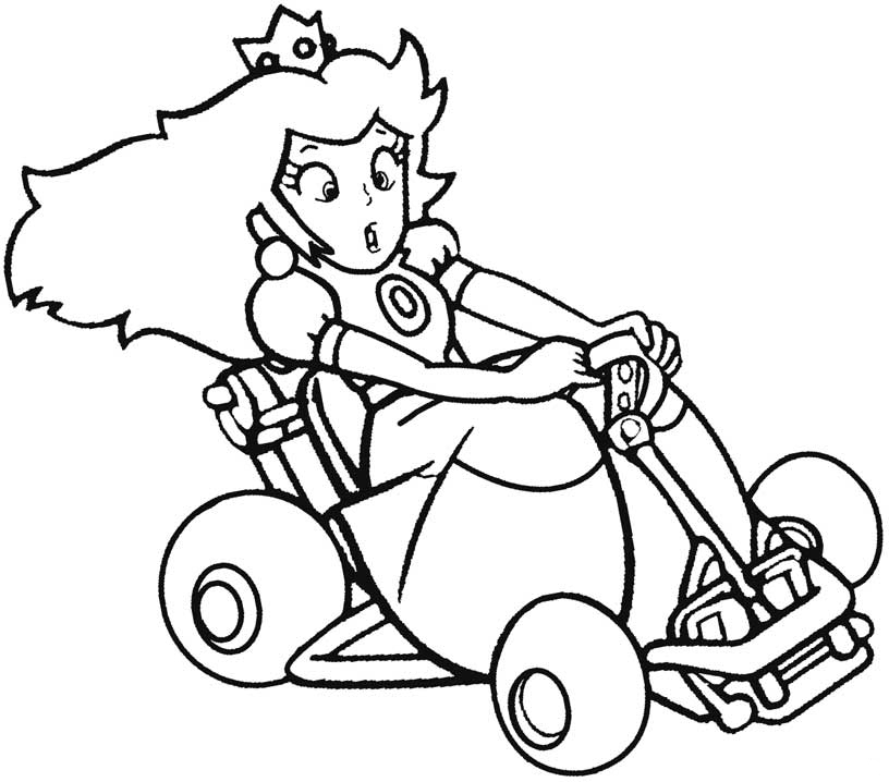 Print and Color Mario Kart