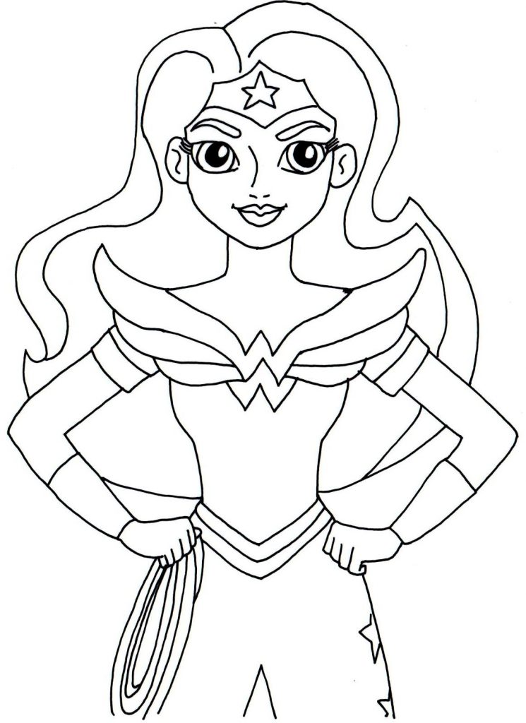 Print and Color Wonder Woman