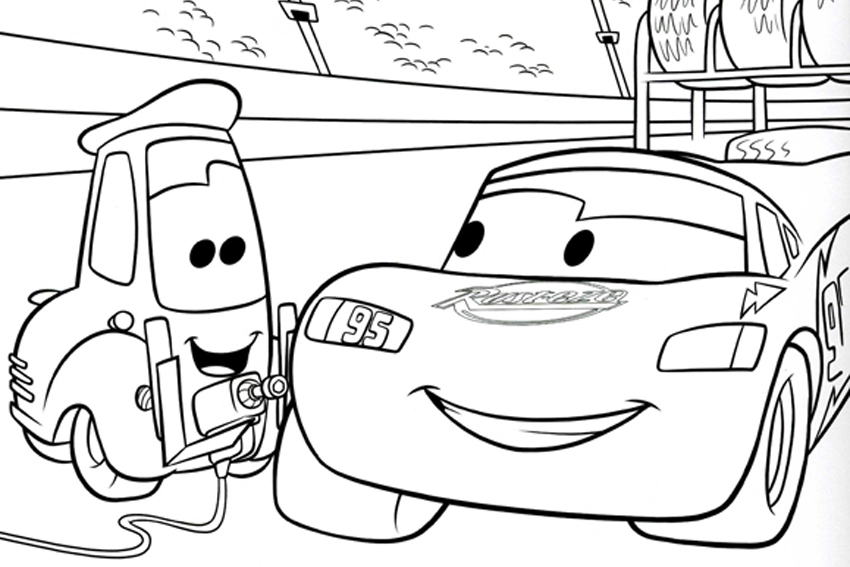 107  Coloring Pages Lightning Mcqueen Cars 2  Free