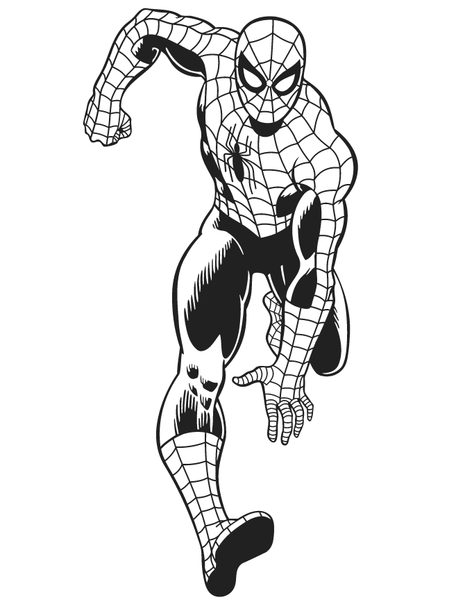 Spiderman Avengers Coloring Page