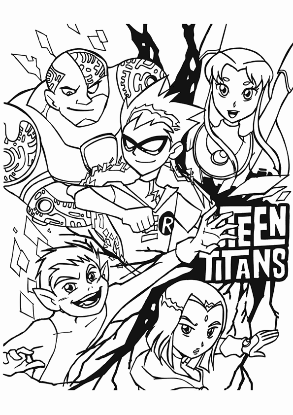 Teen Titans Coloring Pages - Best Coloring Pages For Kids