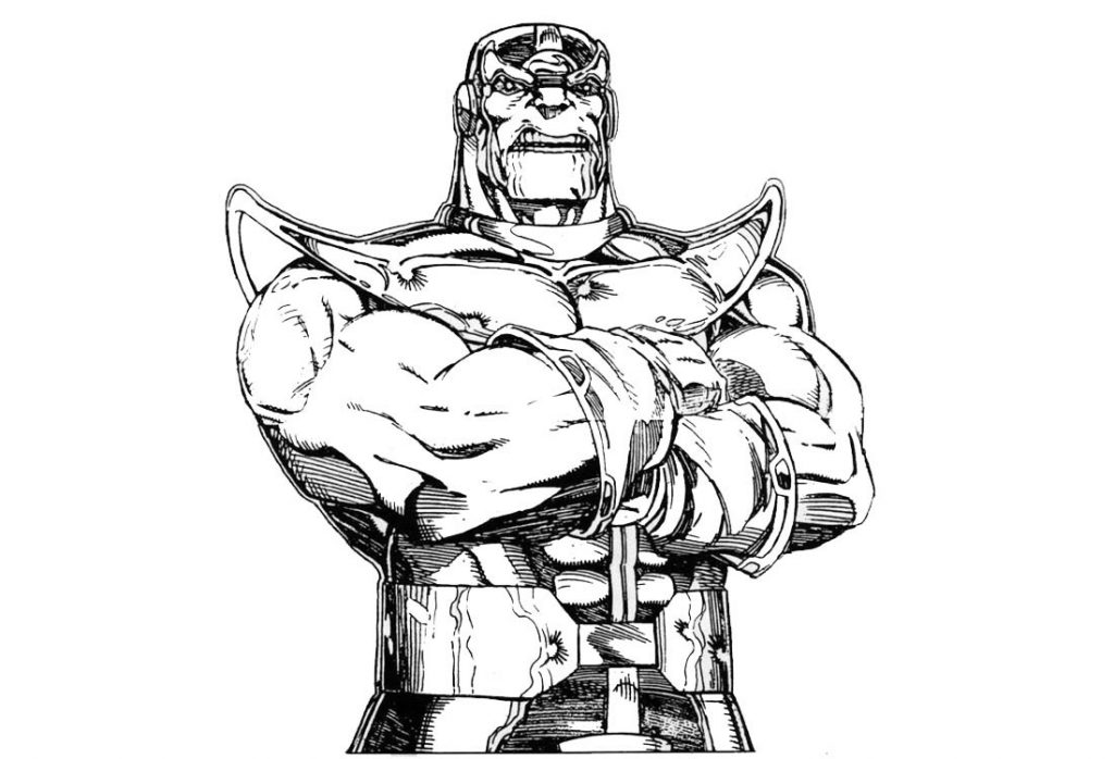 Thanos Avengers Coloring Page