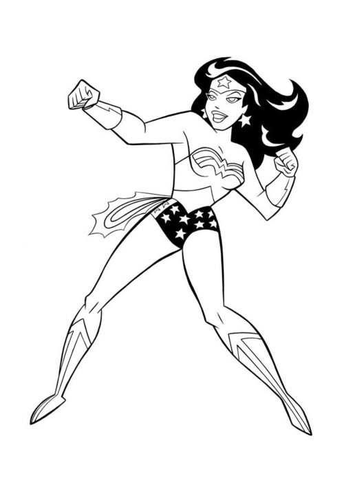 Wonder Woman Coloring Pages Printable