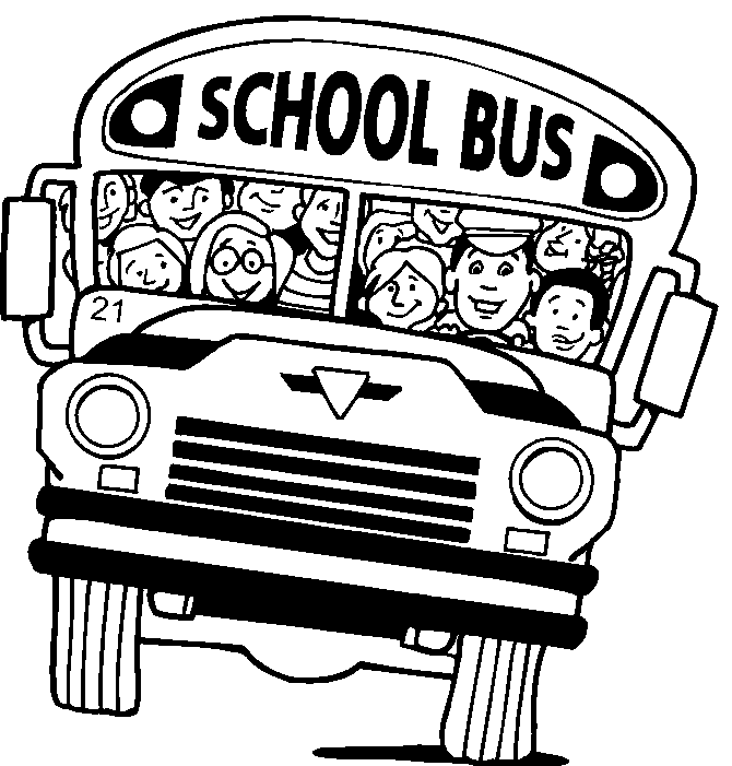 Back To School Bus Coloring Page