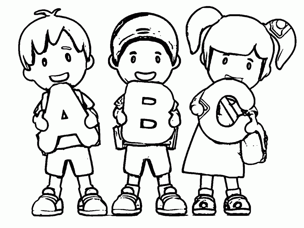Back to School Coloring Pages - ABCs