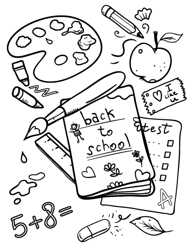 950 Top Coloring Pages Back To School , Free HD Download