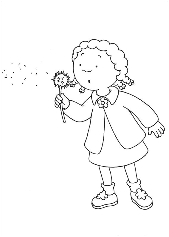 Caillou Coloring Page Free Download