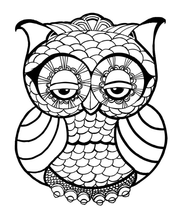 Coloring Pages Of Owl 4