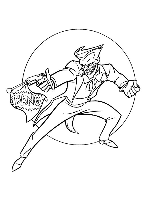 Free Joker Coloring Pages