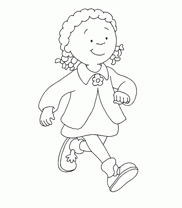 Free Printable Caillou Coloring Page