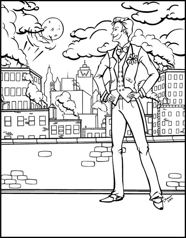 the joker printable coloring pages