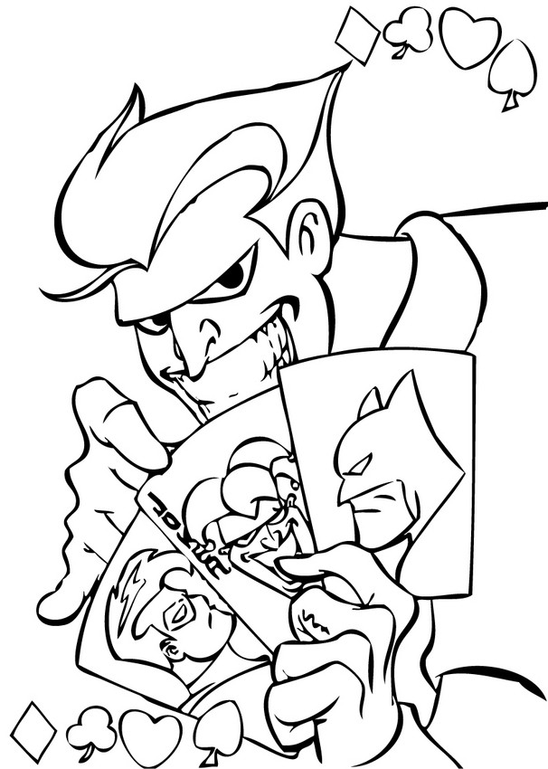 Joker Coloring Pages Printables