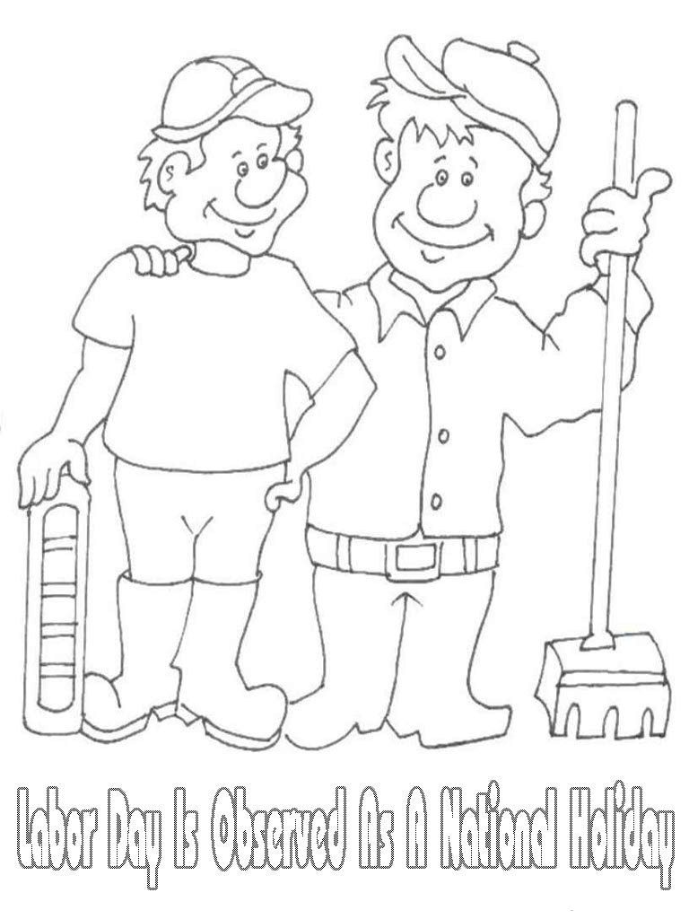 Labor Day Coloring Page