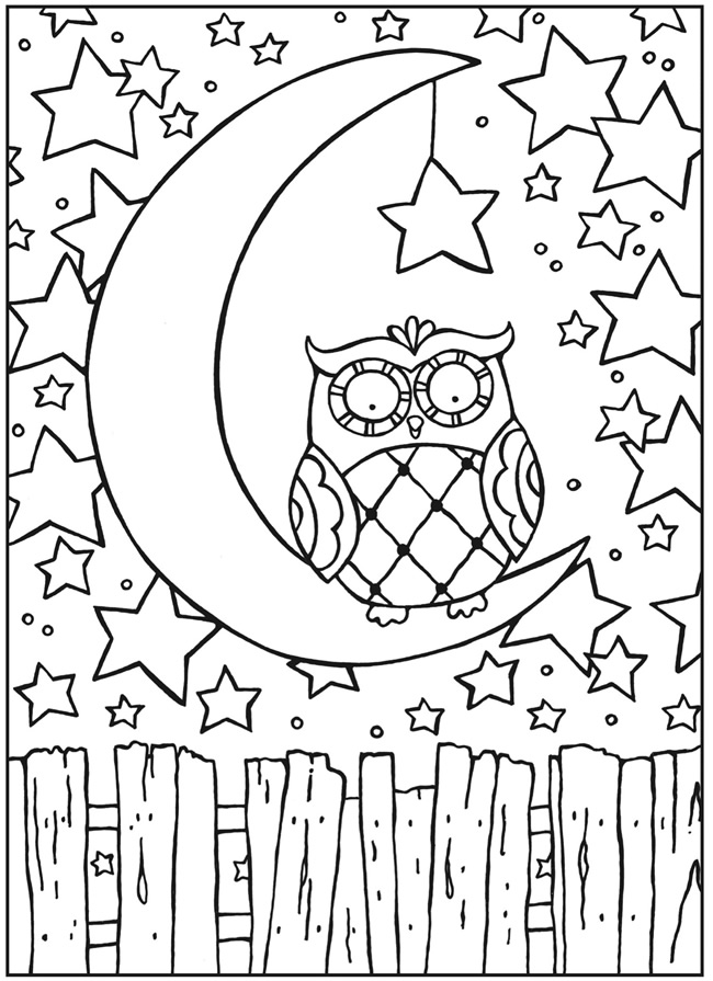 Detailed Owl Coloring Pages For Adults - These owl colouring pages are