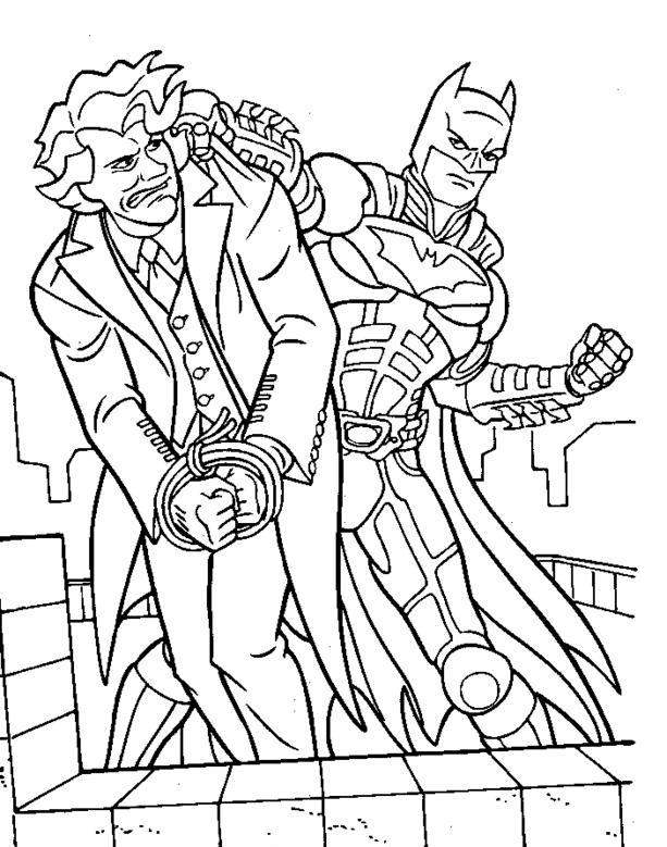 Print Free Joker Coloring Pages
