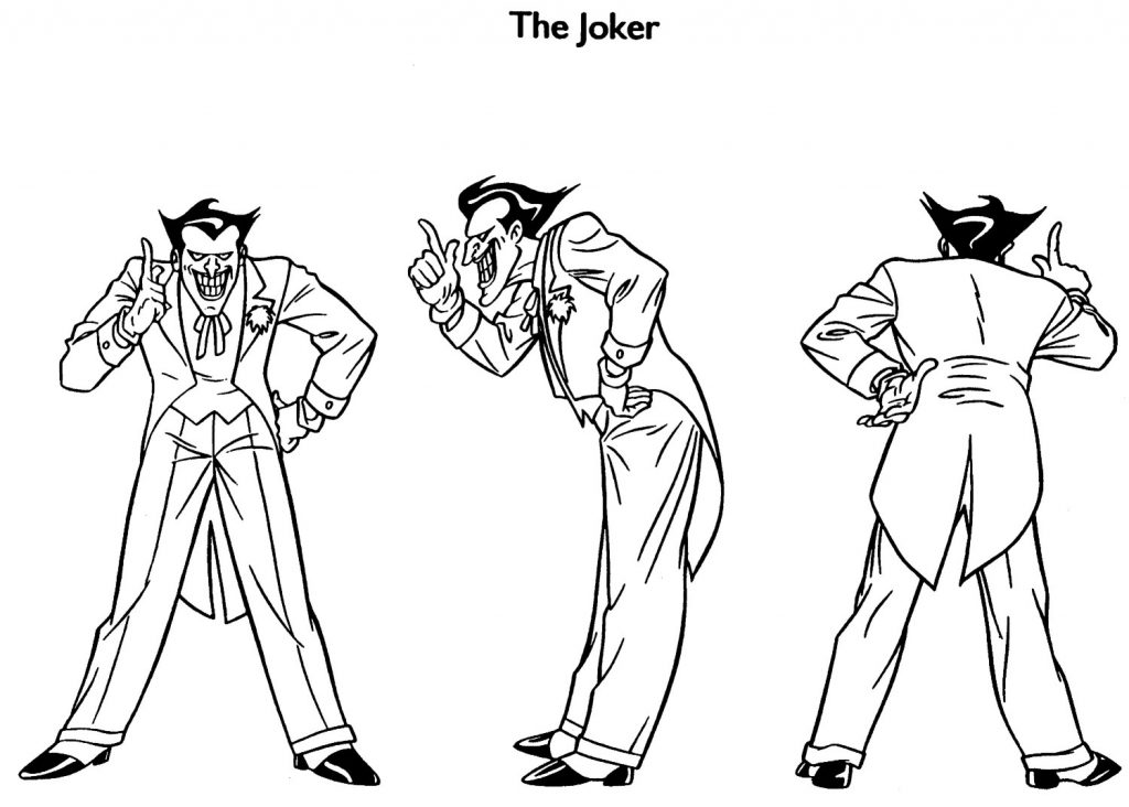 Print Joker Coloring Pages
