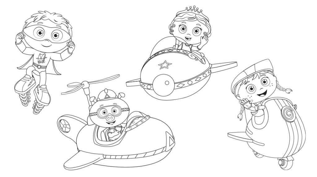 Super Why Coloring Page Printable