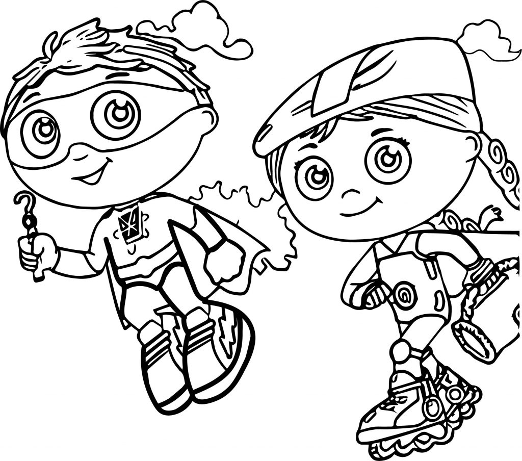 Super Why Coloring Pages Printable