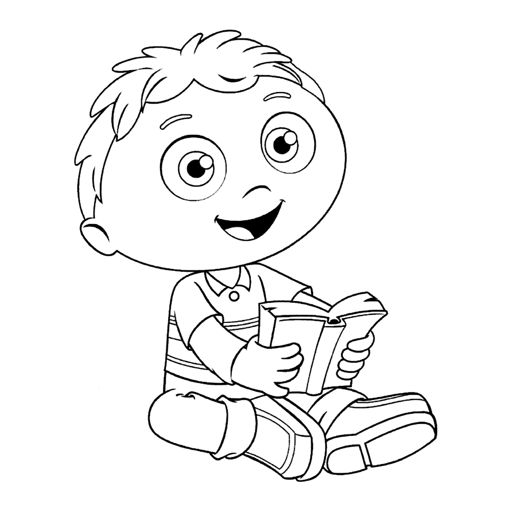Super Why Coloring Pages - Wyatt