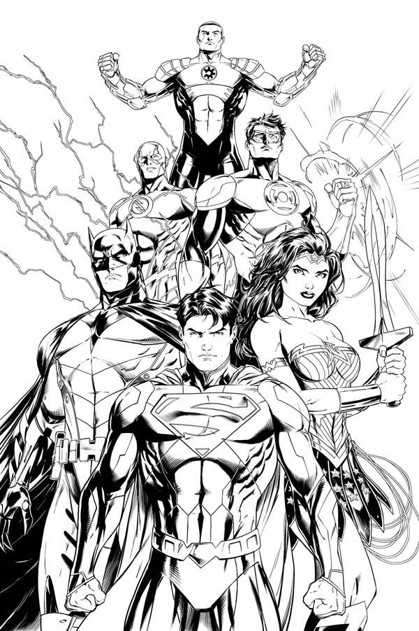 Awesome Justice League Coloring Pages