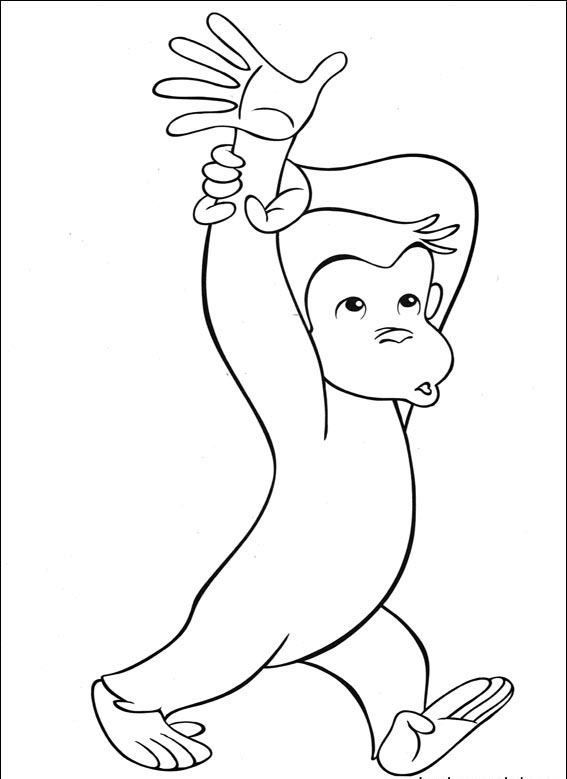 20+ Curious George Coloring Page