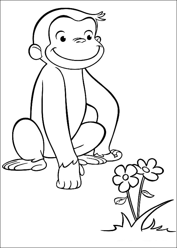 curious george coloring pages wallpaperswide