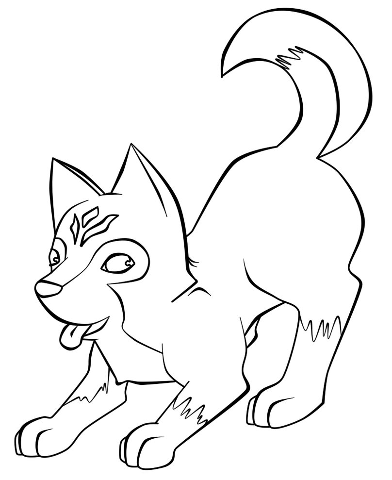 Cute Husky Coloring Pages