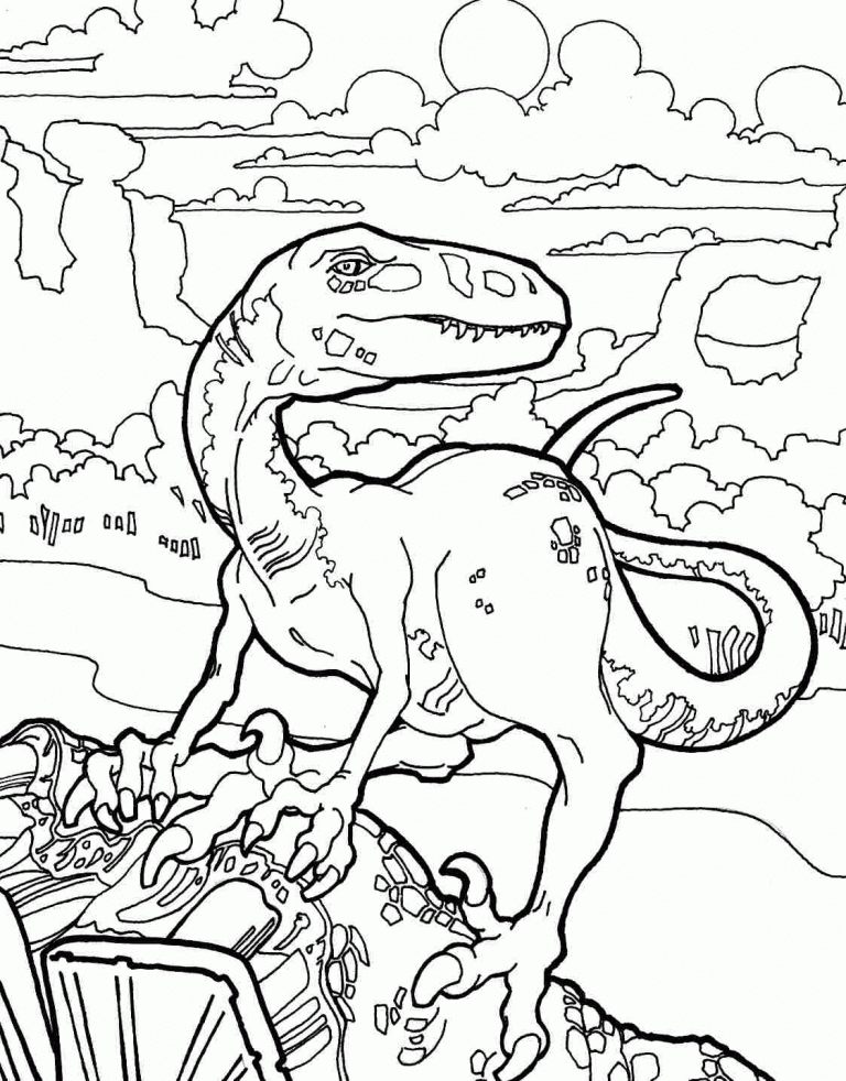 Velociraptor Coloring Pages - Best Coloring Pages For Kids