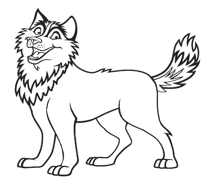 Free Husky Coloring Pages