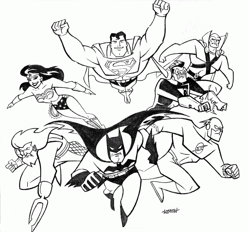 Justice League Coloring Pages Best Coloring Pages For Kids