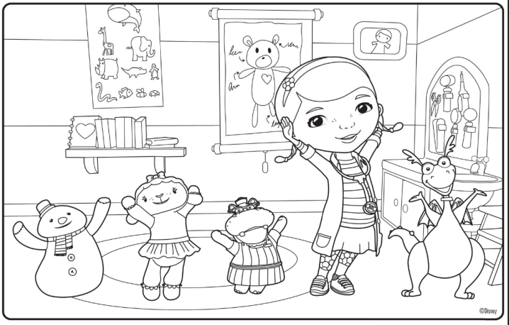 free printable doc mcstuffins coloring pages