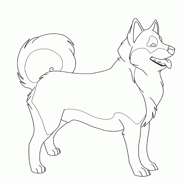 baby husky coloring pages to print - photo #4