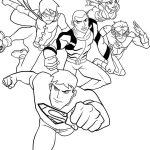 Justice League Coloring Page Characters