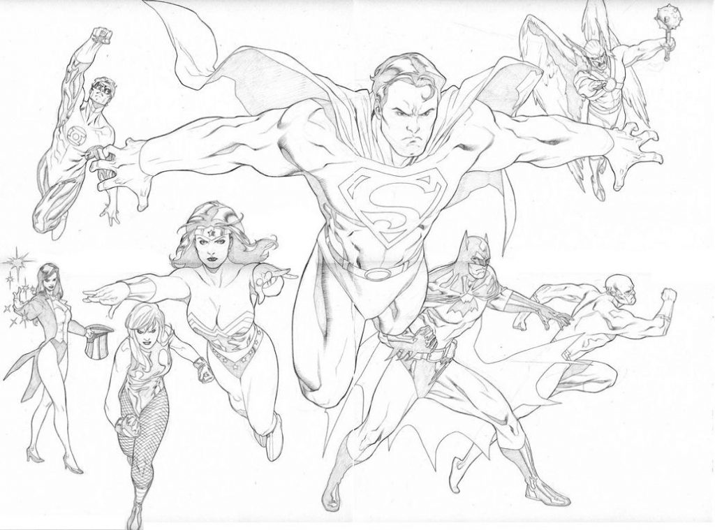 Justice League Coloring Pages to Print