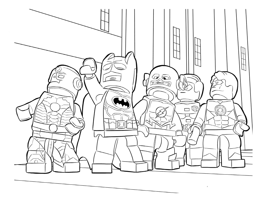 Lego Justice League Coloring Pages