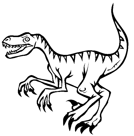 Print Free Velociraptor Coloring Pages