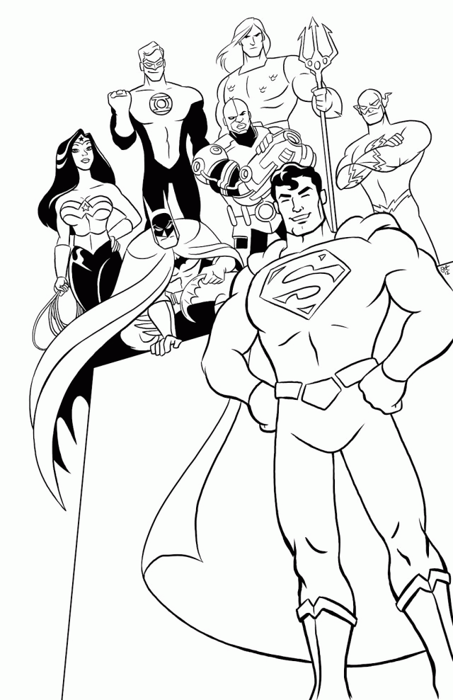 Justice League Coloring Pages - Best Coloring Pages For Kids