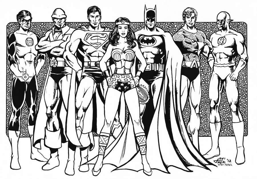 Printable Justice League Coloring Pages