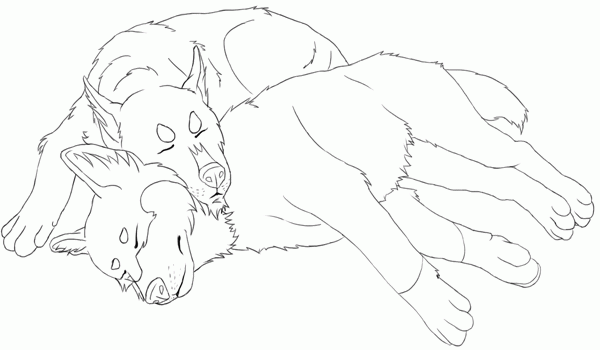 Sweet Husky Coloring Pages