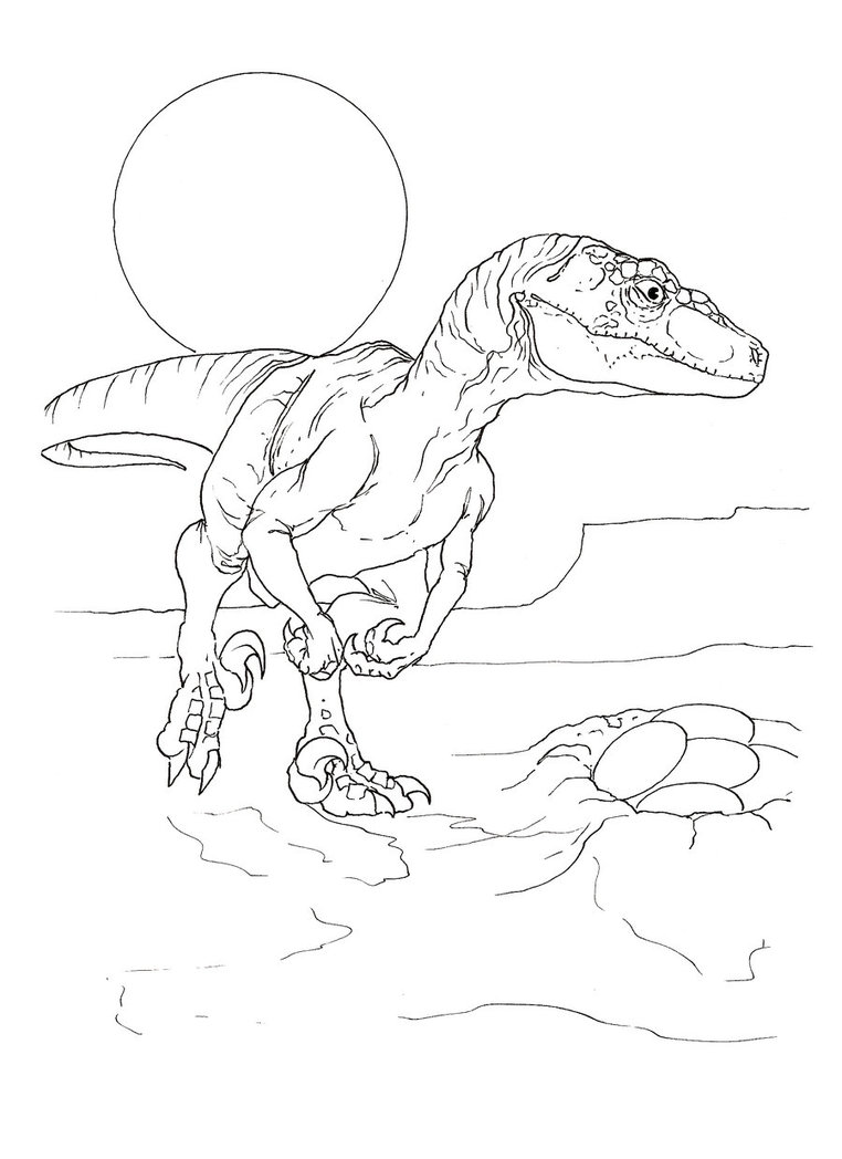 Velociraptor Coloring Pages - Best Coloring Pages For Kids