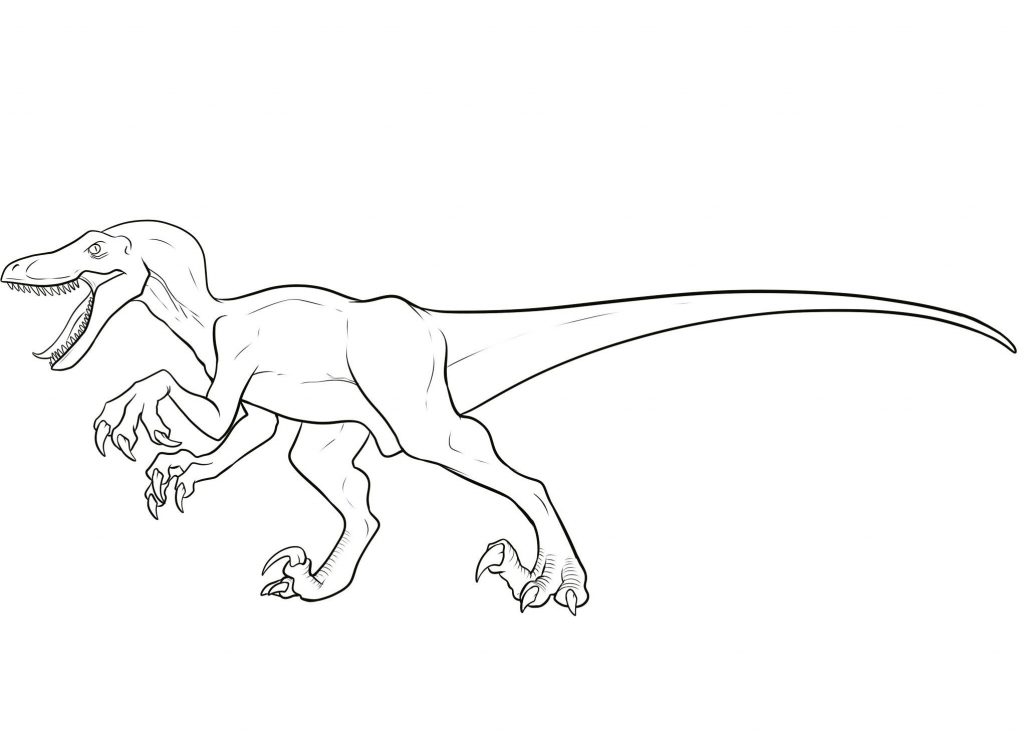 Velociraptor Coloring Pages Printables