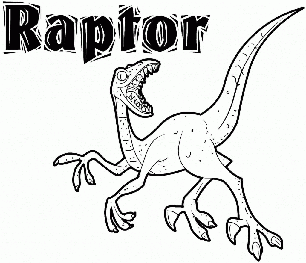 Velociraptor Dinosaur Coloring